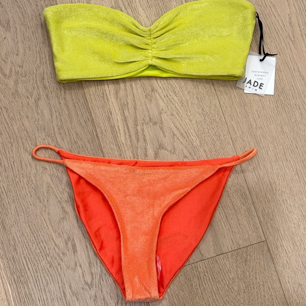 JADE Swim Yellow and Orange Bikini Set